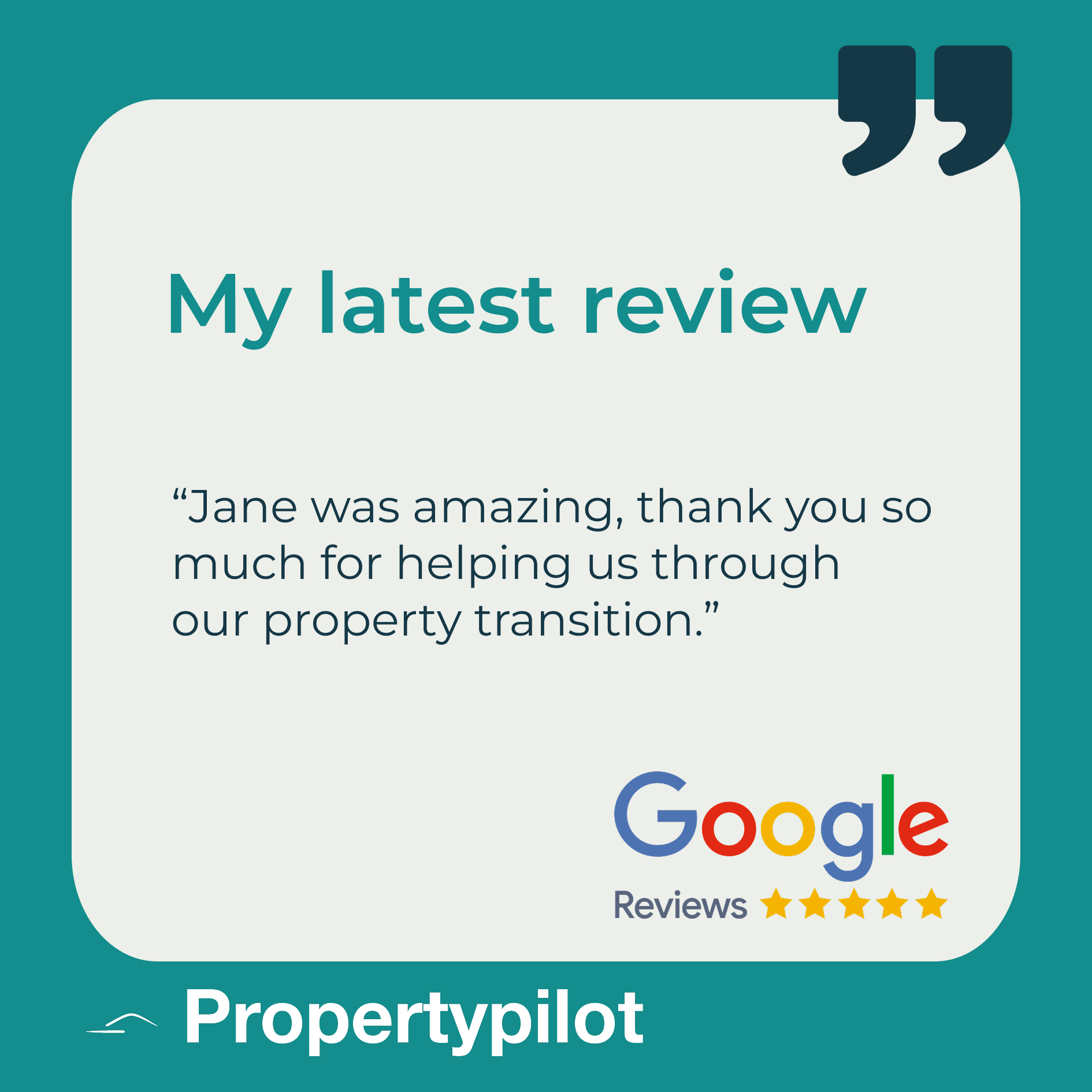 Google Review Post - PropertyPilot